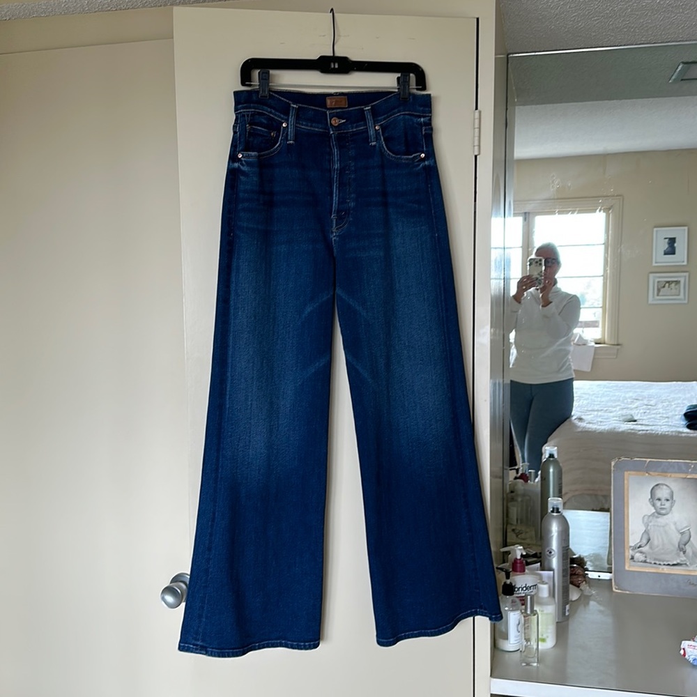 Mother Tomcat Roller Wide-Leg Jeans